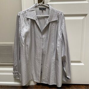 Vintage Jones New York 100% Silk Metallic Blouse